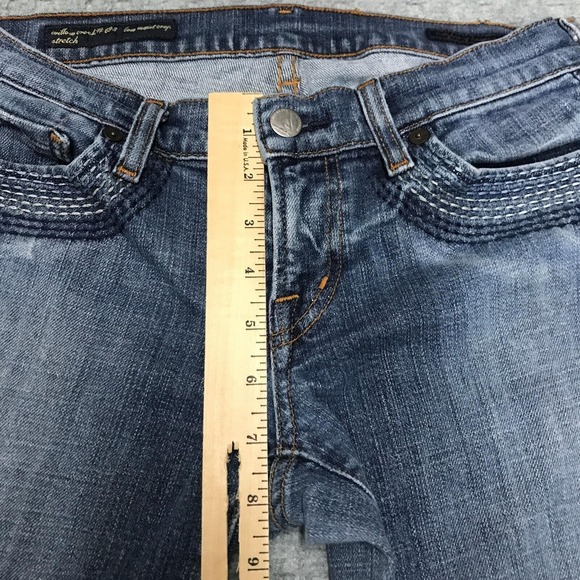 Citizens of Humanity Jeans Womens 28 Willow Creek #098 Low Rise Crop Stretch USA - Picture 10 of 15